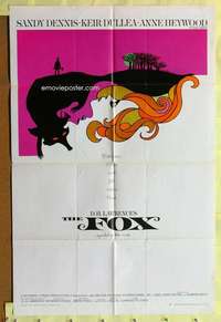 p317 FOX one-sheet movie poster '68 Sandy Dennis, Kier Dullea, Dillon art