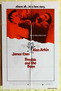 p328 FREEBIE & THE BEAN one-sheet movie poster '74 James Caan, Alan Arkin