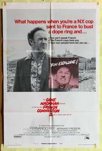 p329 FRENCH CONNECTION 2 style C one-sheet movie poster '75 Frankenheimer