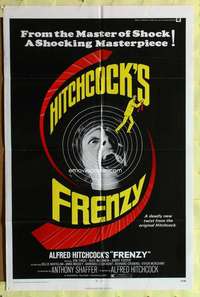 p331 FRENZY one-sheet movie poster '72 Alfred Hitchcock, Anthony Shaffer