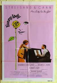 p345 FUNNY LADY one-sheet movie poster '75 Barbra Streisand, James Caan