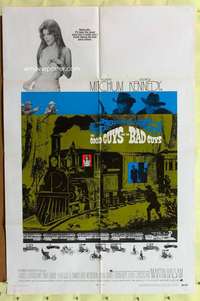 p378 GOOD GUYS & THE BAD GUYS one-sheet movie poster '69 Robert Mitchum
