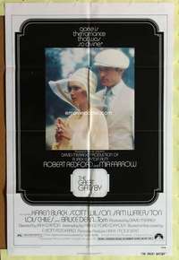 p389 GREAT GATSBY one-sheet movie poster '74 Robert Redford, Mia Farrow