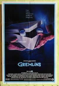 p402 GREMLINS one-sheet movie poster '84 Joe Dante, Phoebe Cates