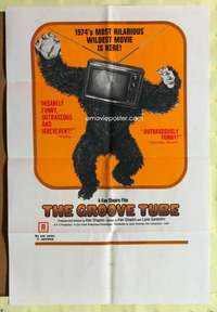 p405 GROOVE TUBE one-sheet movie poster '74 Chevy Chase, like TV's SNL!