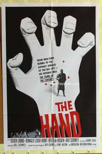 p417 HAND one-sheet movie poster '61 cool giant hand artwork image!