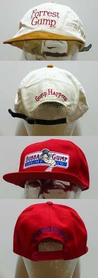 m001 FORREST GUMP 2 special promotional movie hats '94 Bubba Gump, different & cool!