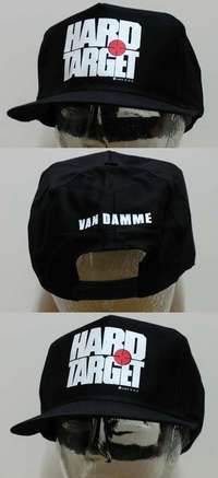 m005 HARD TARGET 2 black special promotional movie hats '93 John Woo, Van Damme