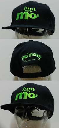 m049 MO' MONEY black special promotional movie hat '92 just say mo'!
