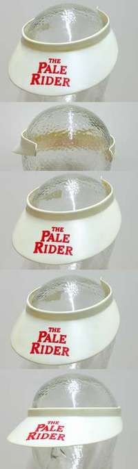 m017 PALE RIDER 4 white special promotional movie visors '85 Clint Eastwood!