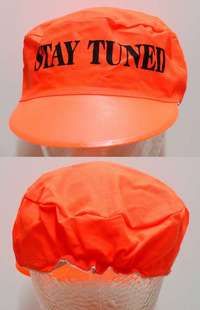 m025 STAY TUNED orange special promotional movie hat '92 John Ritter