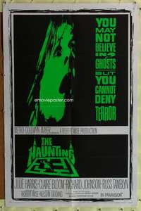 p422 HAUNTING one-sheet movie poster '63 you cannot deny terror!
