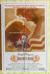 p424 HEAVEN'S GATE one-sheet movie poster '81 Kristofferson, Michael Cimino