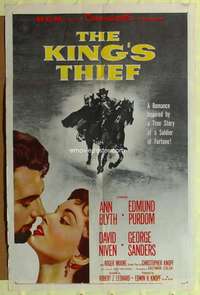 p476 KING'S THIEF one-sheet movie poster '55 Ann Blyth, Edmund Purdom