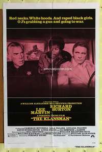 p480 KLANSMAN style B one-sheet movie poster '74 Lee Marvin, Richard Burton
