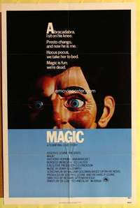 p507 MAGIC one-sheet movie poster '78 Anthony Hopkins, Ann-Margret