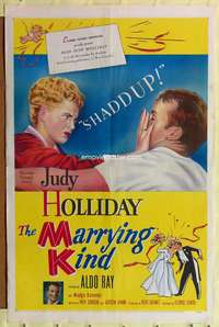 p518 MARRYING KIND one-sheet movie poster '52 Judy Holliday, Aldo Ray