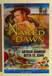 p550 NAKED DAWN one-sheet movie poster '55 Edgar Ulmer, Betta St. John