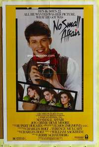 p580 NO SMALL AFFAIR one-sheet movie poster '84 Demi Moore, Jon Cryer