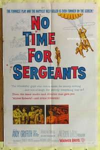 p581 NO TIME FOR SERGEANTS one-sheet movie poster '58 Andy Griffith