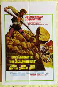 p692 SCALPHUNTERS style B one-sheet movie poster '68 Burt Lancaster