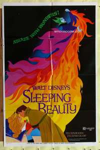 p721 SLEEPING BEAUTY style A one-sheet movie poster R70 Disney classic!