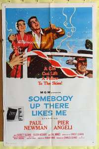p728 SOMEBODY UP THERE LIKES ME 1sh movie poster '56 Paul Newman