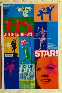 p739 STAR int'l one-sheet movie poster '68 Julie Andrews, Robert Wise