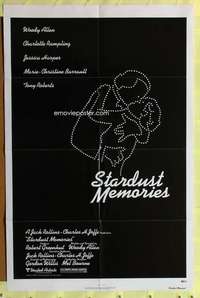 p740 STARDUST MEMORIES one-sheet movie poster '80 Woody Allen, Rampling