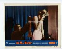 s130 DIAL M FOR MURDER movie lobby card #2 '54 Grace Kelly attacked!