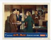 s134 DIAL M FOR MURDER movie lobby card #5 '54 all four top stars!