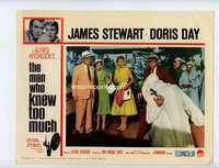 s194 MAN WHO KNEW TOO MUCH movie lobby card #5 R60s Stewart, Doris Day