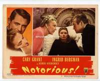s062 NOTORIOUS movie lobby card #5 '46 Bergman, Rains, Konstantin
