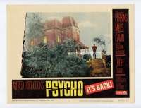 s237 PSYCHO movie lobby card #3 R65 Hitchcock, classic house image!