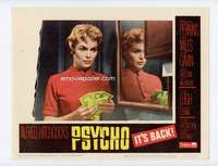 s241 PSYCHO movie lobby card #5 R65 Janet Leigh with lots of cash!