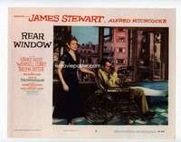 s138 REAR WINDOW movie lobby card #6 '54 classic Kelly & Stewart image