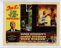 s152 REAR WINDOW movie lobby card #3 R62 Hitchcock voyeur classic!