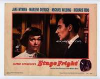 s101 STAGE FRIGHT movie lobby card #7 '50 Jane Wyman, Michael Wilding