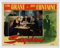 s016 SUSPICION #5 movie lobby card '41 Grant, Fontaine, Nigel Bruce