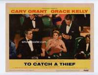 s156 TO CATCH A THIEF movie lobby card #8 '55 Cary Grant gambling!