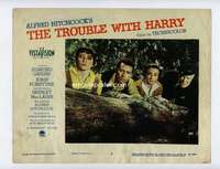s171 TROUBLE WITH HARRY movie lobby card #5 '55 top 4 stars, Hitchcock