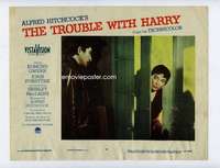 s176 TROUBLE WITH HARRY movie lobby card #6 '55 MacLaine, Hitchcock