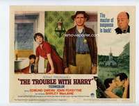 s183 TROUBLE WITH HARRY movie lobby card #1 R63 MacLaine, Mathers