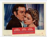 s090 UNDER CAPRICORN movie lobby card #4 '49 Bergman & Wilding c/u!