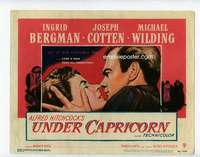 s089 UNDER CAPRICORN title movie lobby card '49 Ingrid Bergman, Hitchcock