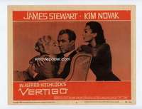 s214 VERTIGO movie lobby card #6 '58 James Stewart & two Kim Novaks!