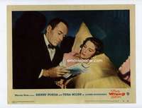 s208 WRONG MAN movie lobby card #2 '57 Henry Fonda & Miles in bed!
