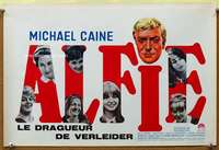 t271 ALFIE Belgian movie poster '66 Michael Caine sex classic!