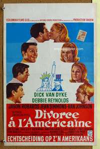 t276 DIVORCE AMERICAN STYLE Belgian movie poster '67 Dick Van Dyke