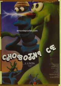 t307 CHOBOTNICE Z DRUHEHO PATRA Czech movie poster '86 claymation!